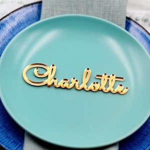 Gold Spiegel Platzkarten Laser geschnitten Namen Acryl Hochzeitskarten Luxus Hochzeit Dekor Tisch Hochzeitsnamen Individuelle Geschenkanhänger Hochzeit Platzkarten