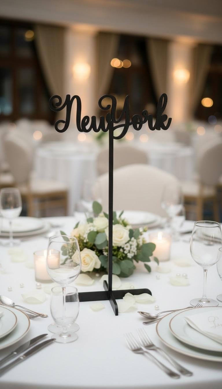 Wedding Table Names Custom | Laser Cut Wooden Table Signs | City Name ...