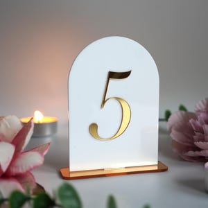 Table Numbers, Acrylic table numbers  wedding table numbers  Country Wedding, Custom Table Sign ,Gold Table numbers Table centerpiece decor