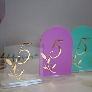 Numeri da tavolo, numeri da tavolo per matrimonio, numeri da tavolo in acrilico, numeri da tavolo in oro, numeri in oro a specchio Numeri da tavolo per matrimonio taglio laser personalizzato
