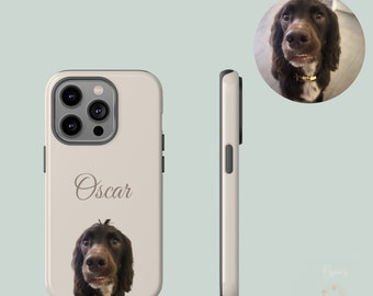 Custom Pet Phone Case Pet Photo & Name | Custom Dog Phone Case | Custom Cat Phone Case | Personalised Phone Case