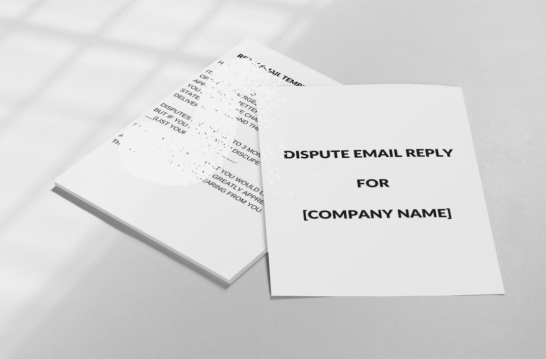 Dispute Email Template Etsy