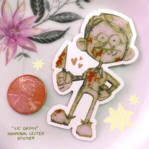 hannibal lecter &quot;lil&#39; grimy&quot; sticker