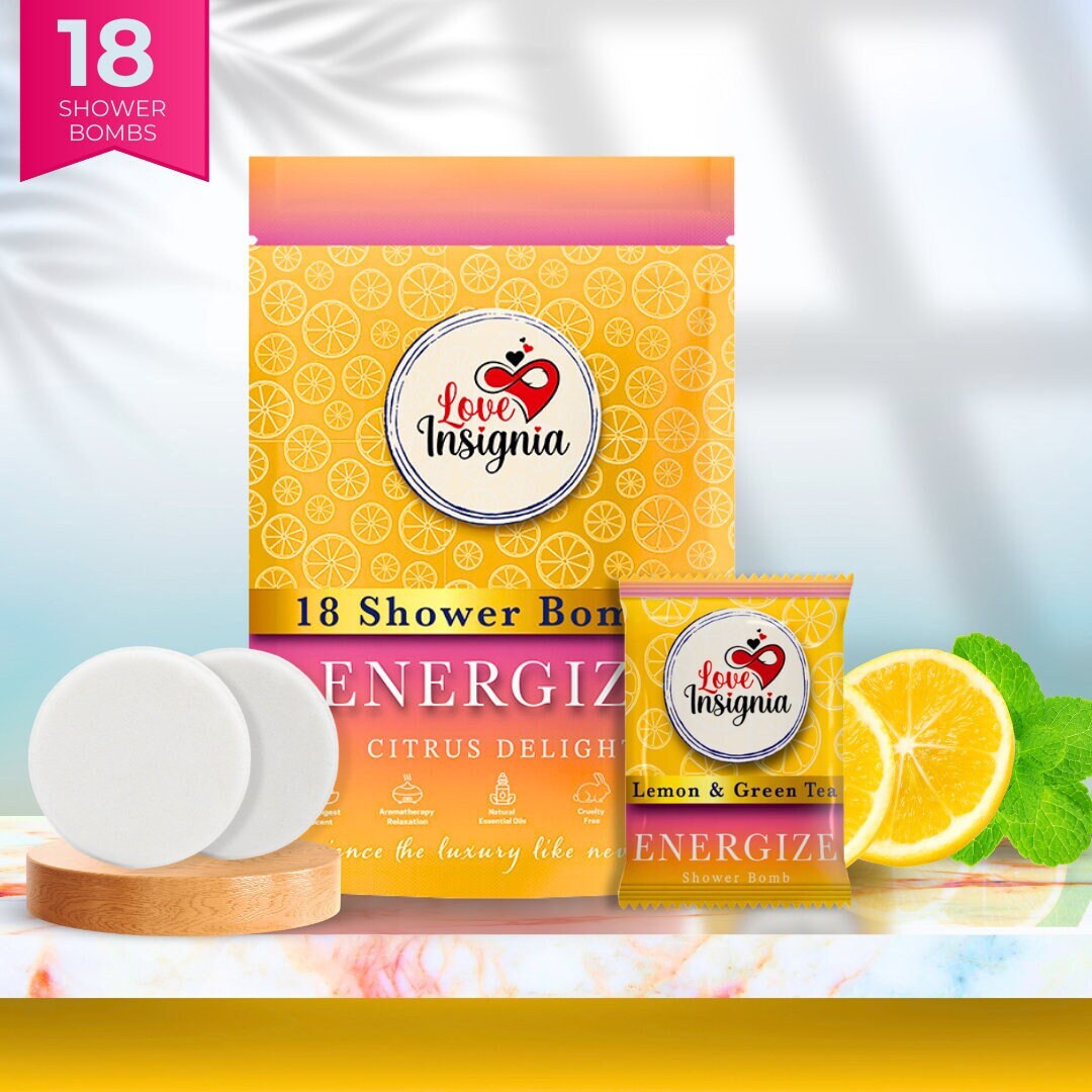 Shower Bombs Aromatherapy Citrus Organic Handmade Shower Steamers 18