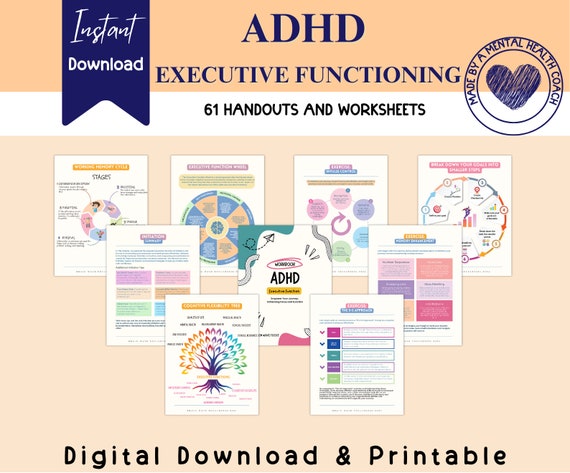 ADHD Workbook: Executive Functioning & Coping Skills (PDF Download)