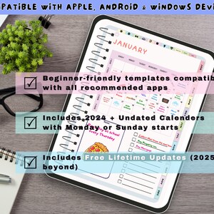 2026 ADHD Digital Planner for Goodnotes | Daily Weekly Monthly iPad ...