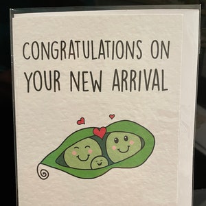 Baby Card - New Arrival Cards with Sassy Pea1