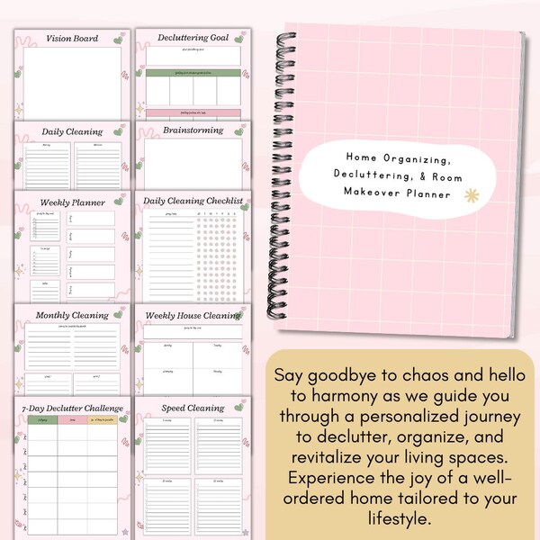 Get Organized Now PDF: Ultimate Room Makeover Planner for Effortless Organization