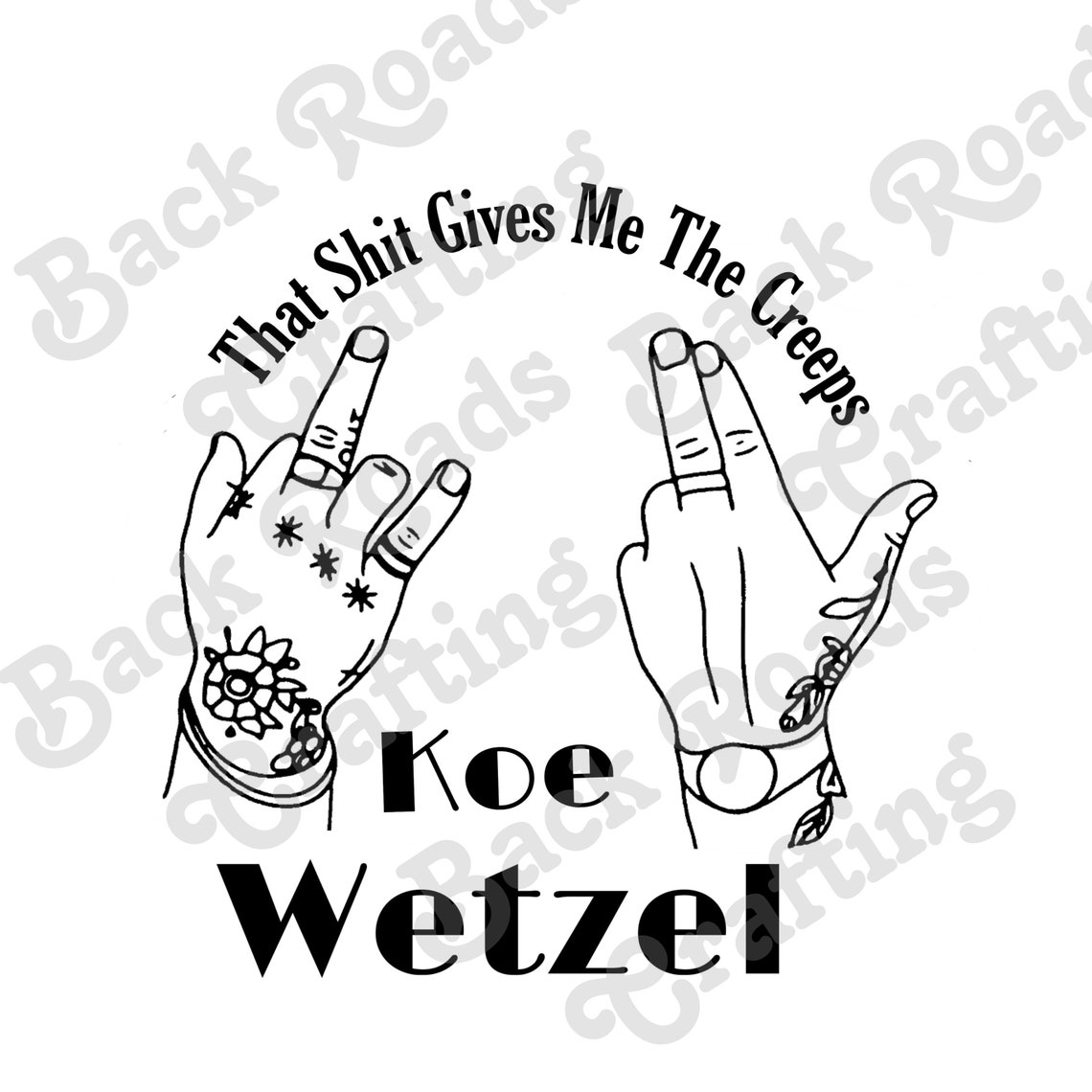 Koe Wetzel Digital Download Image for Crafting Etsy