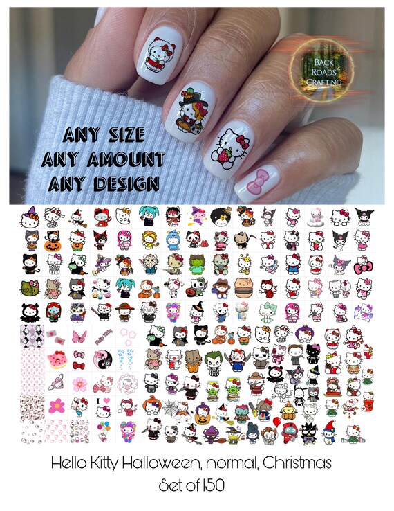 Hello Kitty and Friends Nail Decals Waterslide Nail Decals 