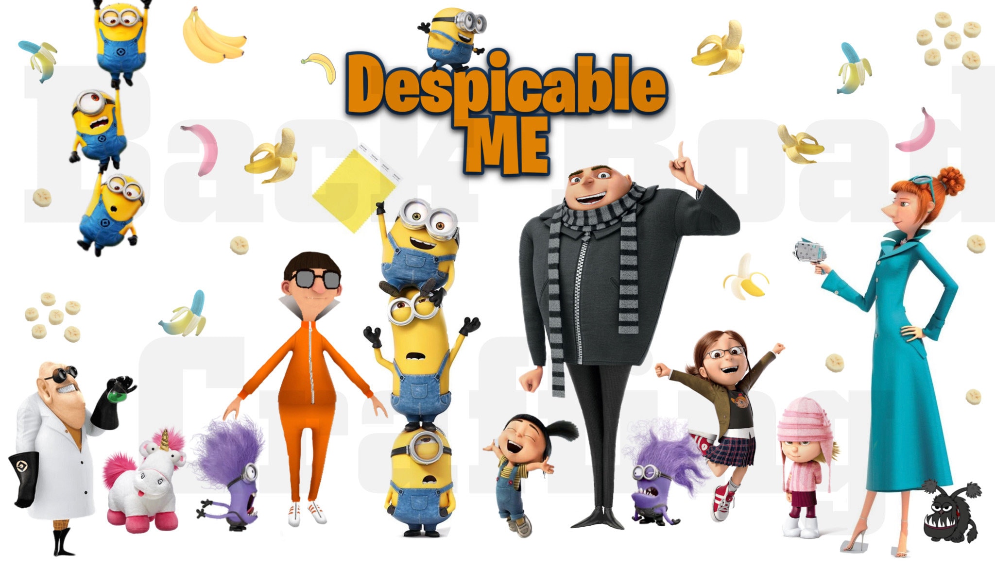 Despicable Me Wrap Digital Download Image for Crafting Etsy