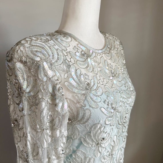 Vintage 1980's Judith Ann Creations Beaded Gown - image 4