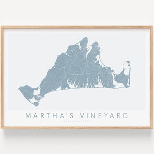 Martha&#39;s Vineyard Map Print, Martha&#39;s Vineyard Poster, Marthas Vineyard Art, Martha&#39;s Vineyard MA Gift, Martha&#39;s Vineyard Wall Art
