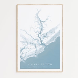 Charleston South Carolina Map Print, Charleston City Map, Charleston SC Poster, Charleston Gift Map, Charleston Wall Art, South Carolina Map