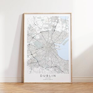 Dublin Ireland Print, Dublin Ireland Poster, Dublin Street Map, Ireland Map Print, Dublin Gift, Dublin Map Art, Dublin Wall Art, Ireland Art