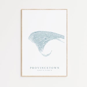 Provincetown Map Print, Cape Cod Poster, Cape Cod Gift, Provincetown Massachusetts, Cape Cod Map Print, Beach House Decor