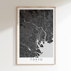 Tokyo Map Poster, Japan Map Print, Tokyo City Map Poster, Tokyo Map Art, Tokyo Gift, Japan Gift, Japan Map Print, Tokyo Wall Art