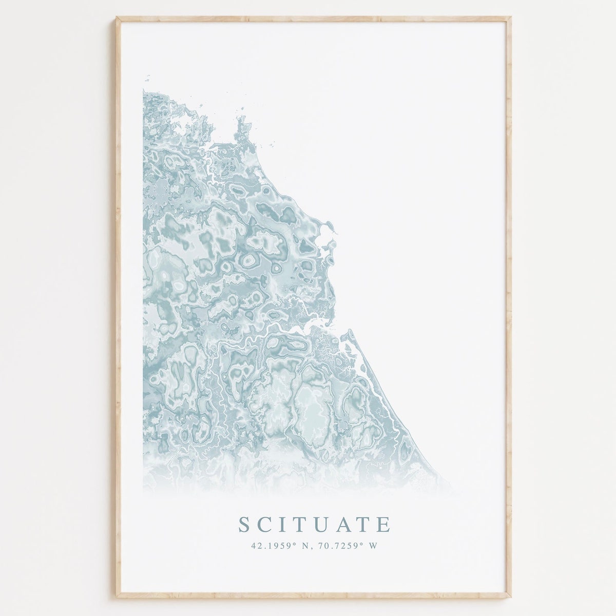 Scituate Massachusetts Map Print, Massachusetts Gift, Beach House Decor, Beachy Wall Art, Coastal Wall Art, Topographic Map, Scituate MA Map - Etsy