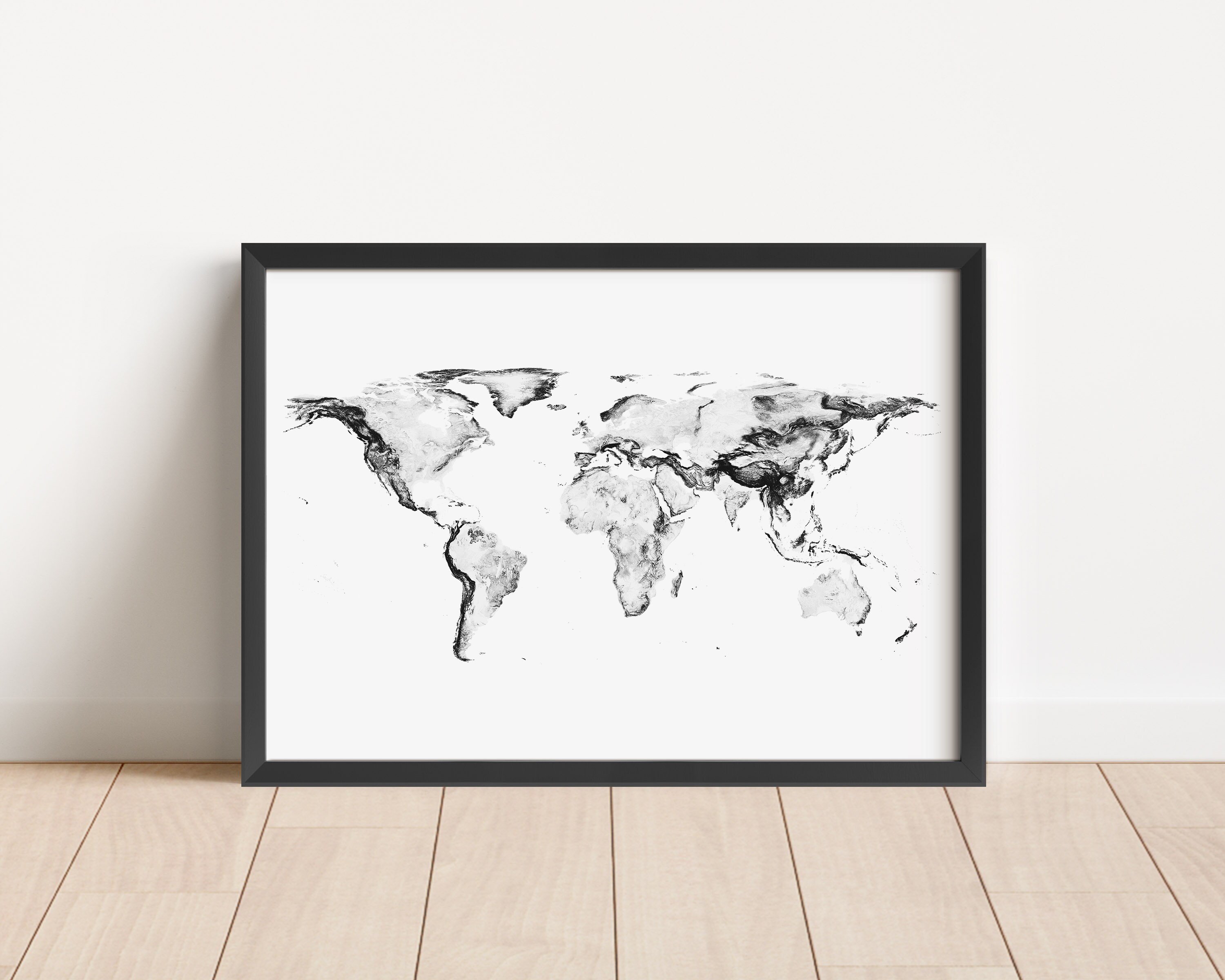World map poster printable