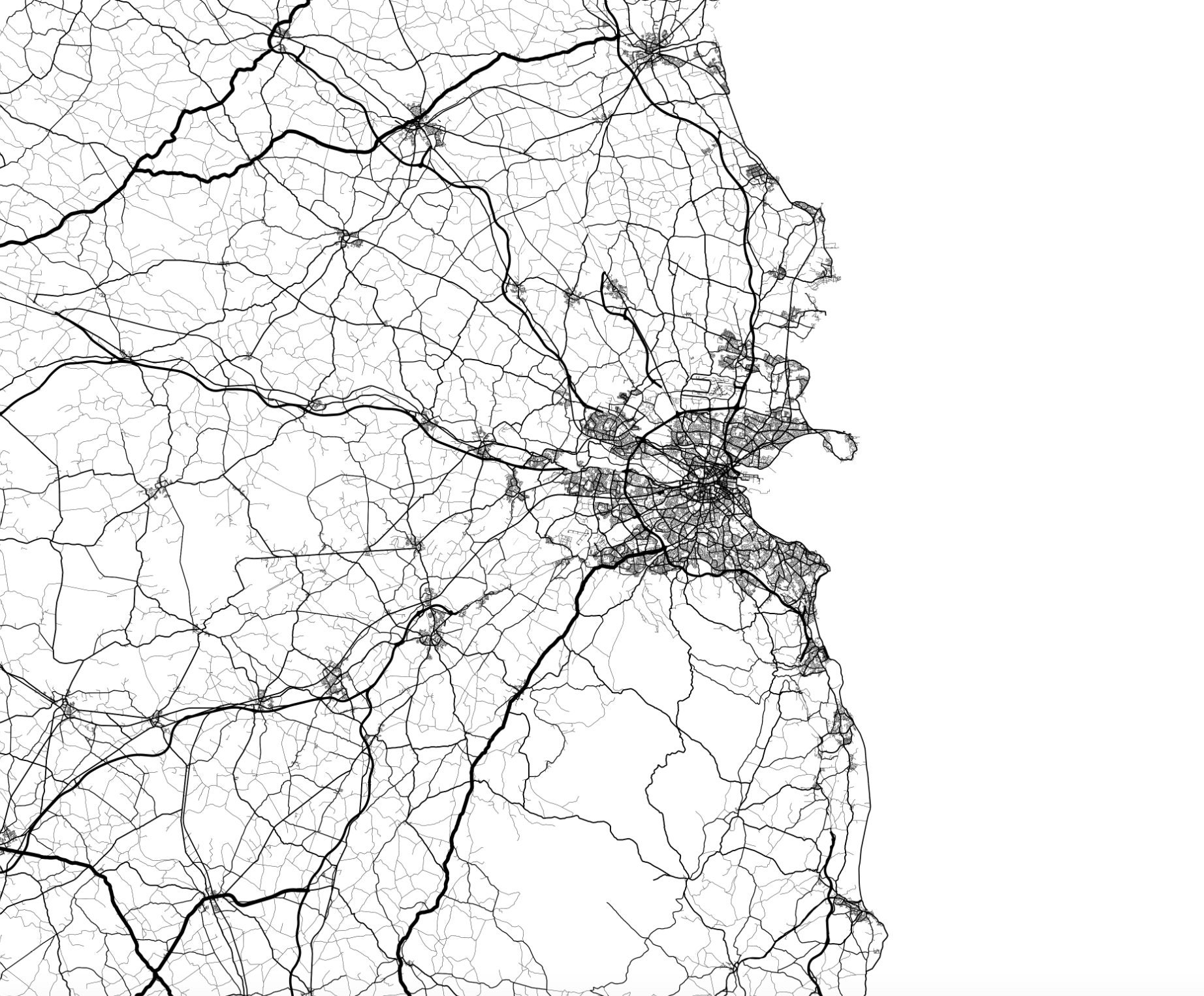 Ireland Map Print Ireland Map Poster Ireland Gift Etsy