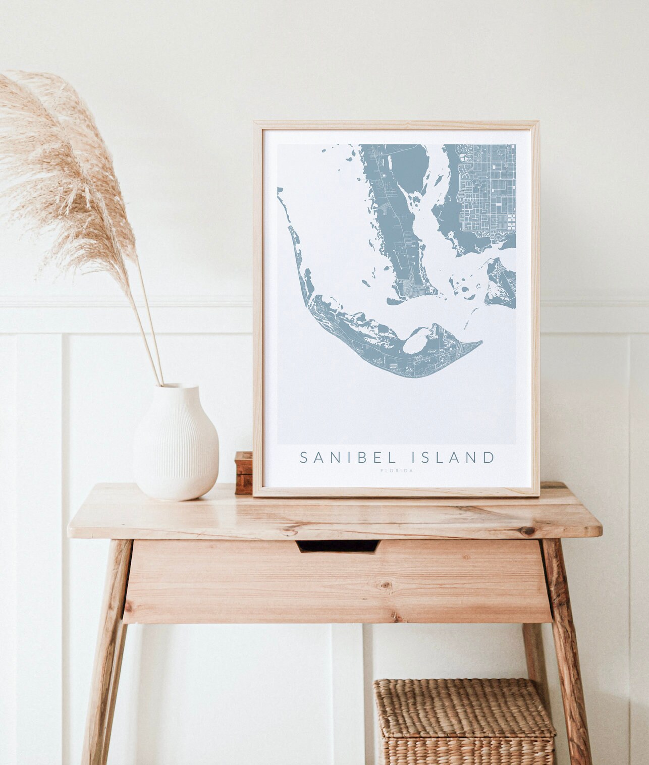 Sanibel Island Map Print, Florida Map Print, Sanibel Island Florida Poster, Sanibel Island Gift ...