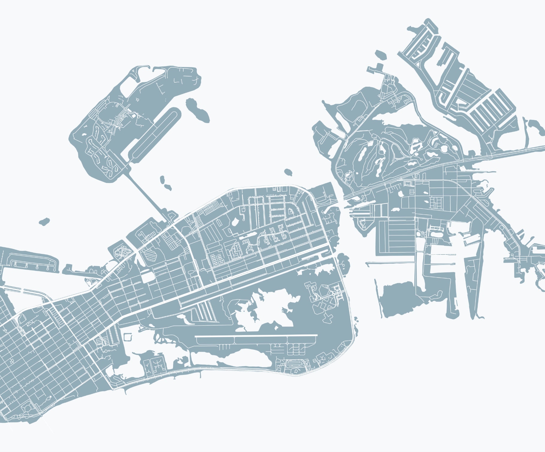 Key West Map Print, Florida Keys Map Print, Key West Poster, Key West ...