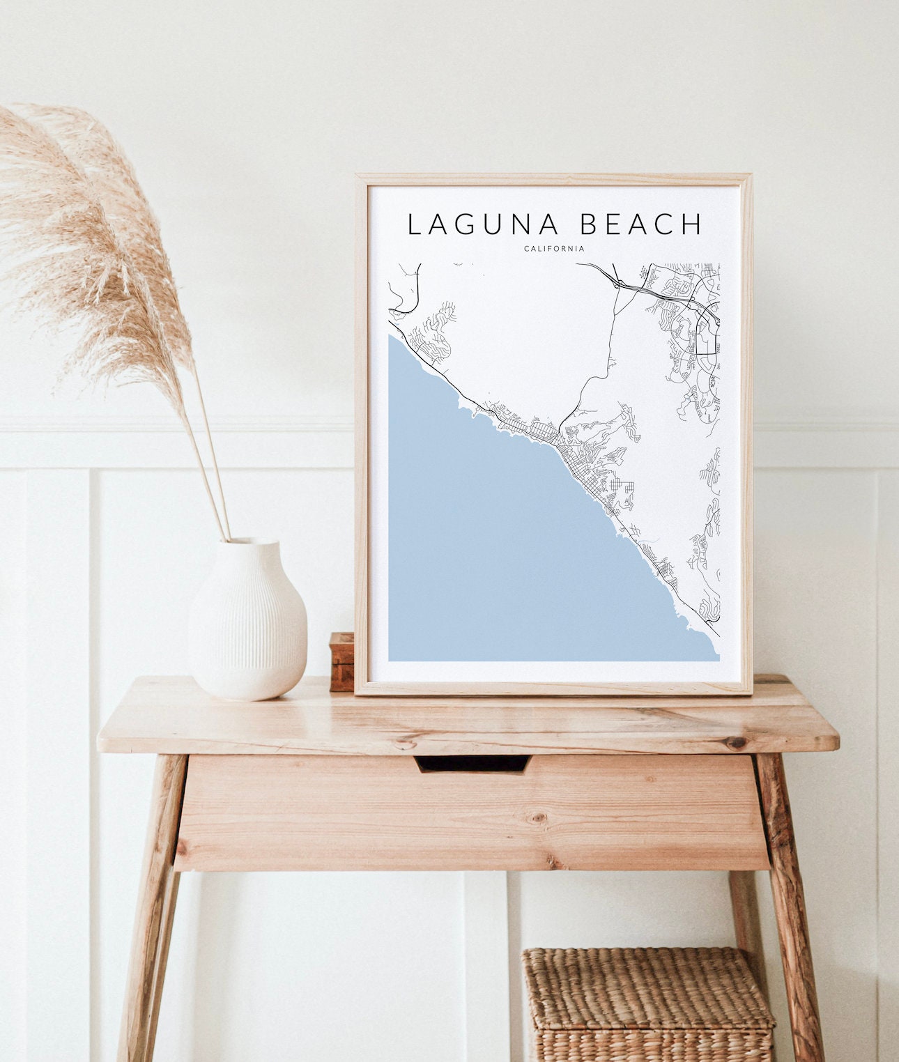 Laguna Beach Map Print California Map Print Laguna Beach - Etsy