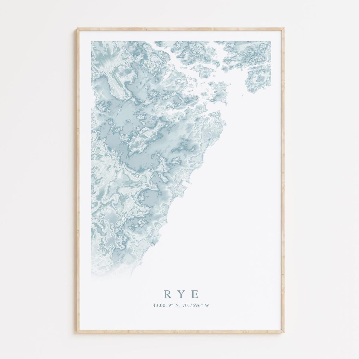Rye New Hampshire Map Print, New Hampshire Gift, Rye NH Map, Rye Gift, Beach House Decor, Beachy Wall Art, Coastal Wall Art - Etsy