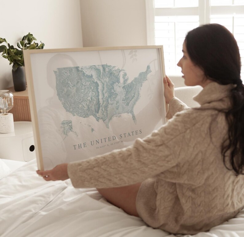 United States Map Print, USA Art Print - Etsy Canada