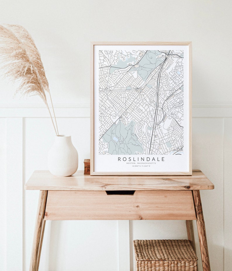 Another Roslindale Map Print from Etsy