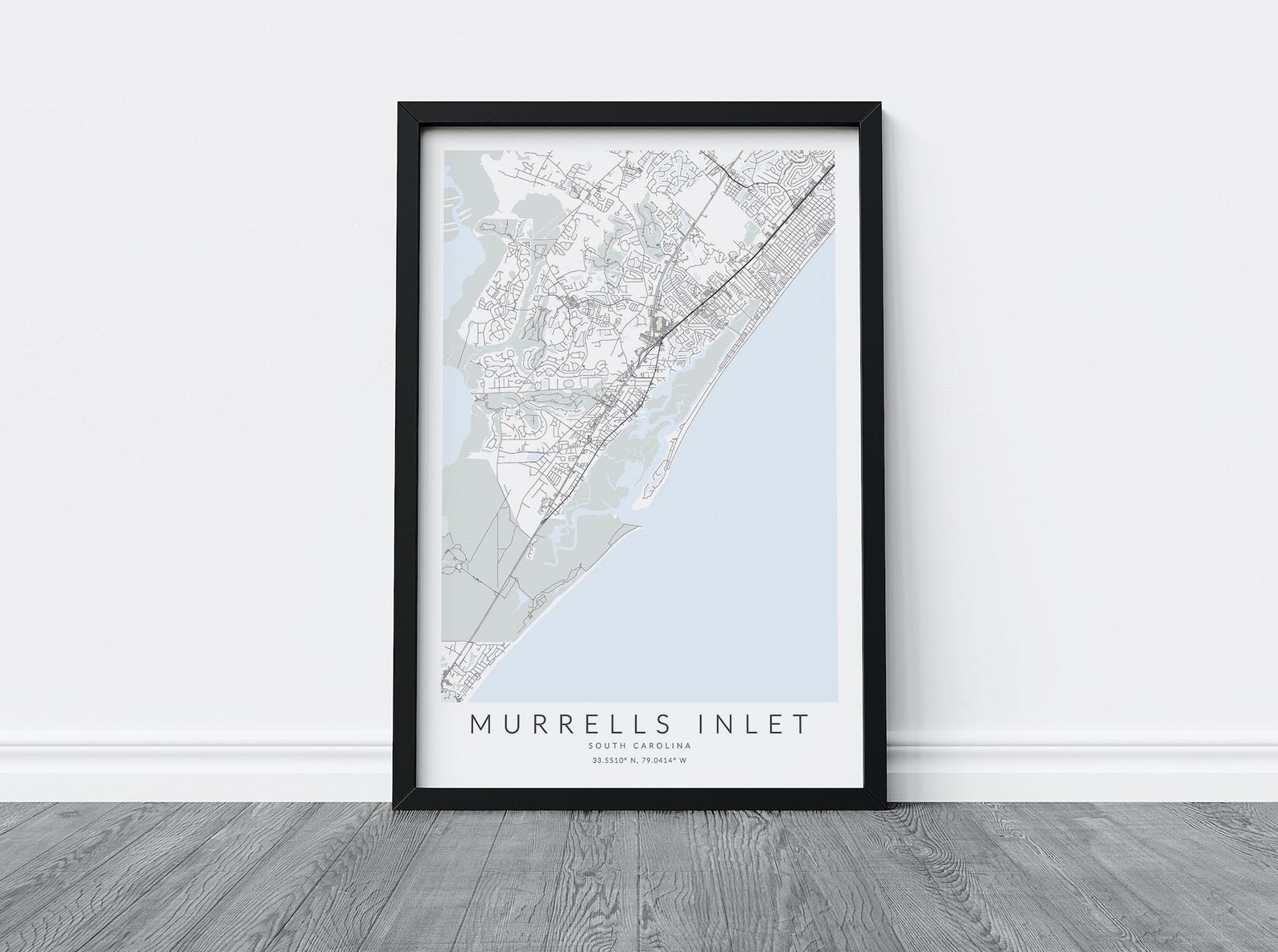 Murrells Inlet South Carolina Map Print, Map of Murrells Inlet, SC ...