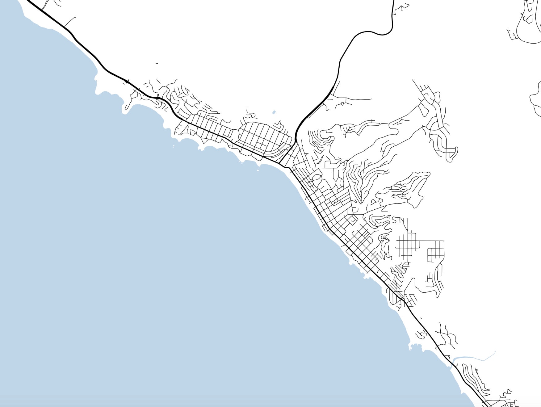 Laguna Beach Map Print California - Il Fullxfull.5361907169 Ddof