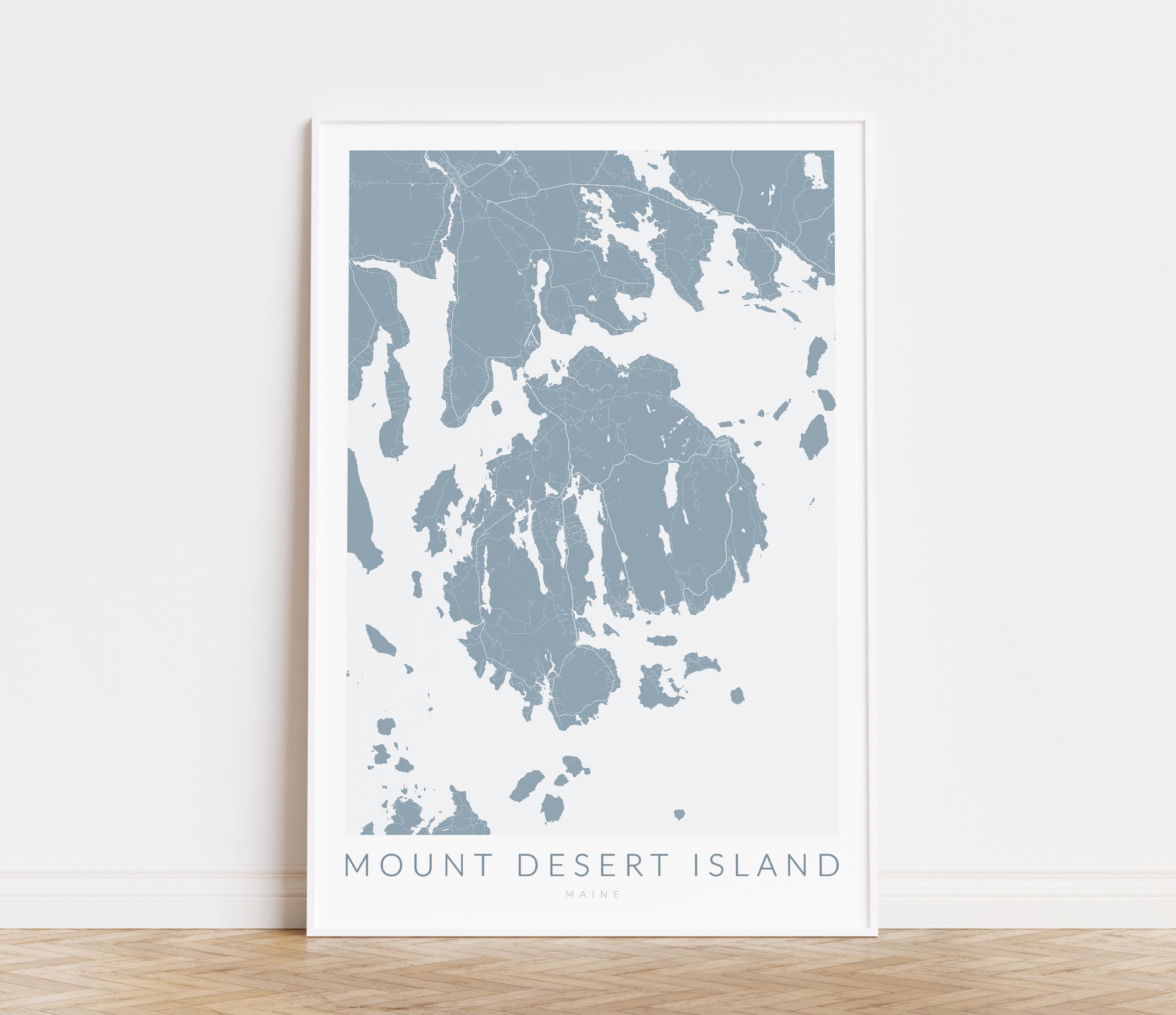 Mount Desert Island Map Print, Mount Desert Island Poster, Minimalist ...