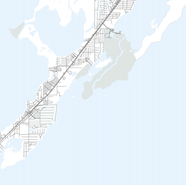 Key Largo Map Print Map of Key - Il 794xN.5720870094 K6sb