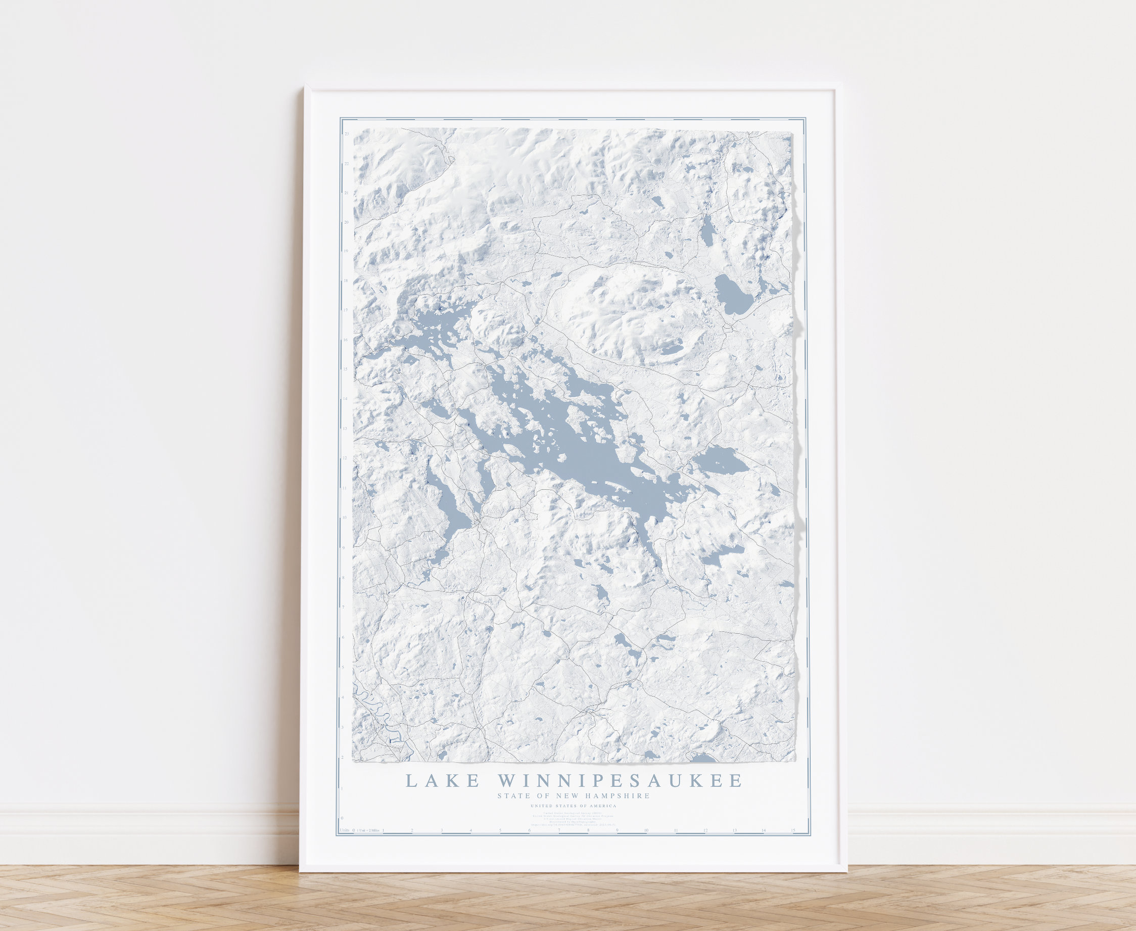 Lake Winnipesaukee Map Print Lake Winnipesaukee Print Lake - Etsy