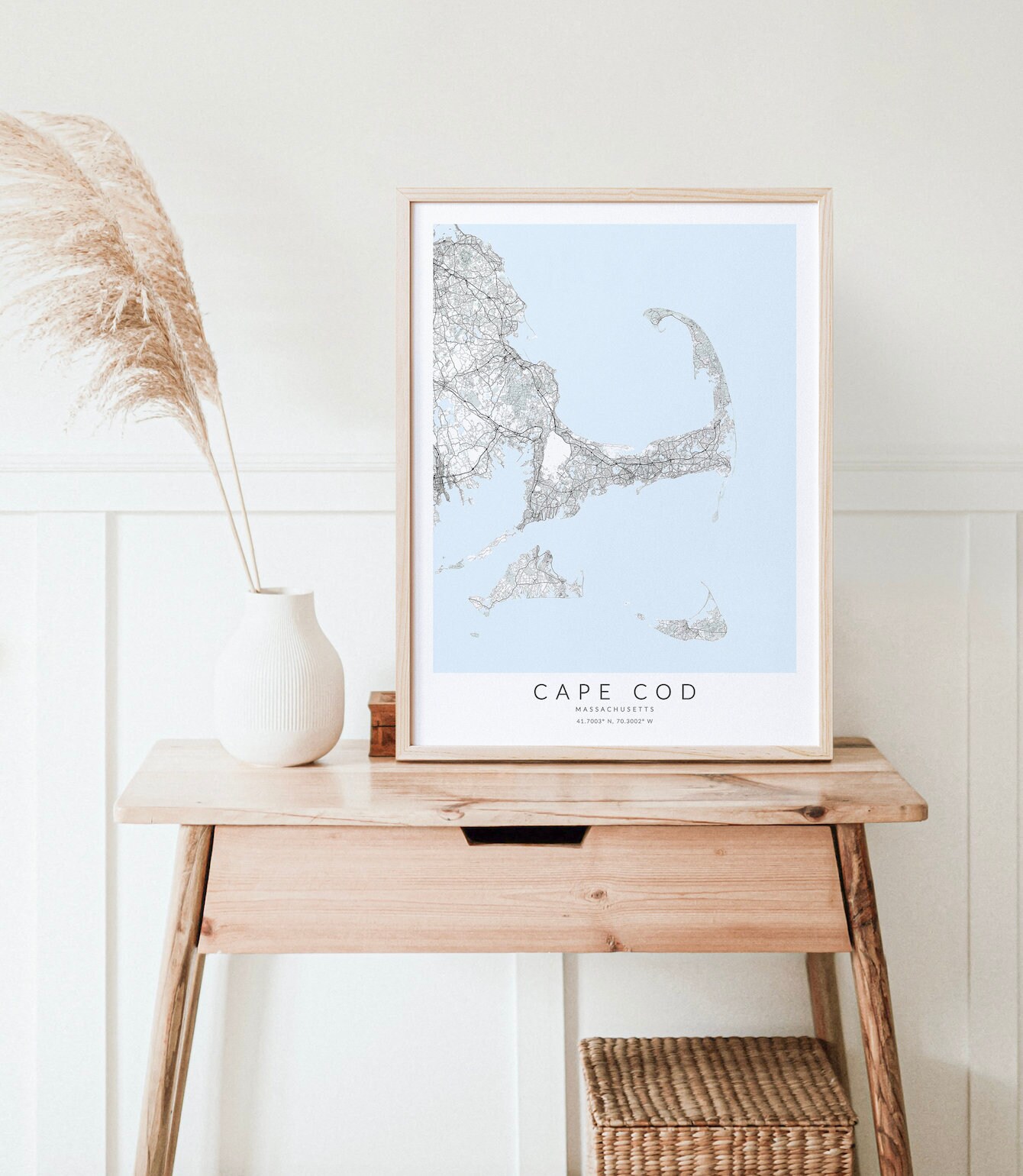 Cape Cod Print, Cape Cod Wall Art, Minimalist Map, Massachusetts, Cape ...