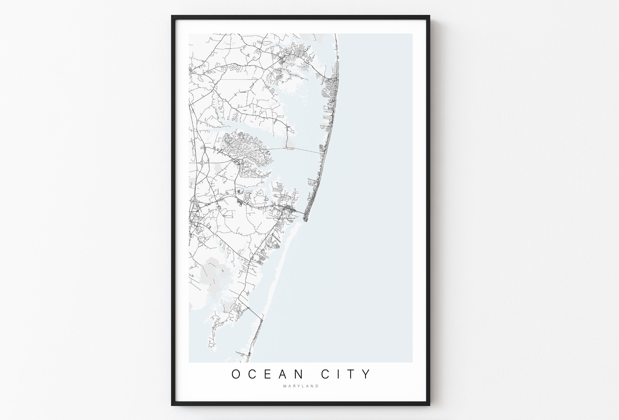 Ocean City Maryland Map Print - Il Fullxfull.5154418707 Qptd