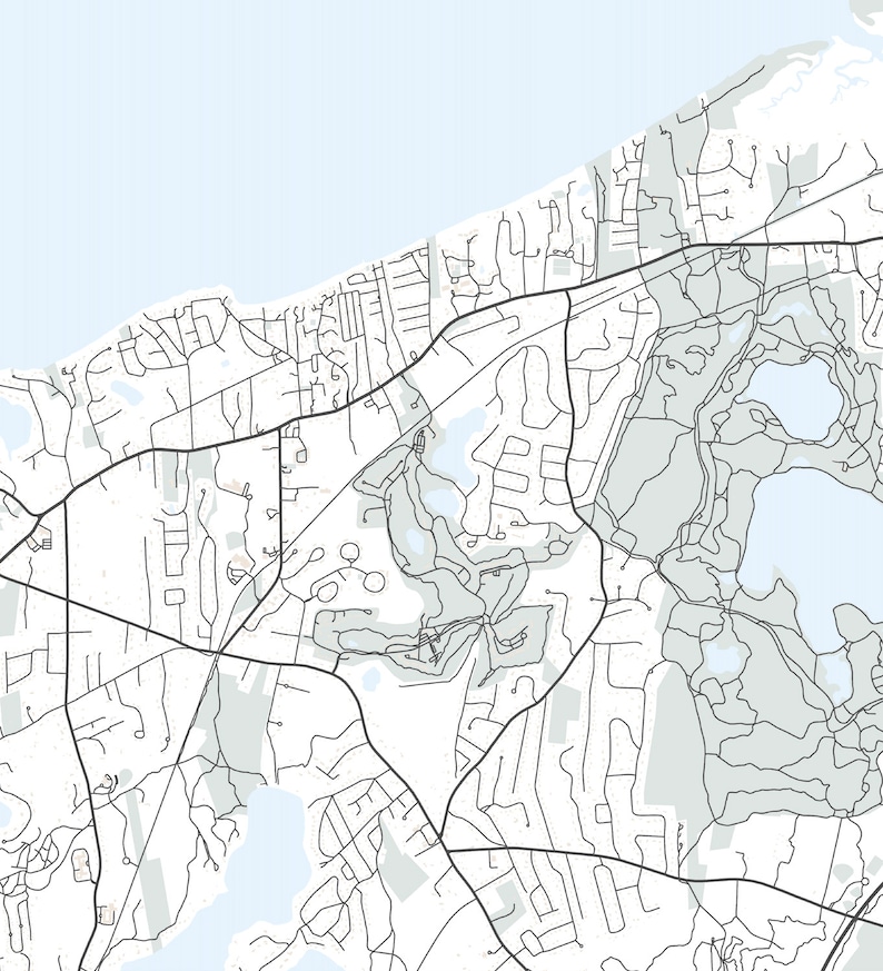 Brewster Massachusetts Map Print, Cape Cod Map Print, Map of Brewster