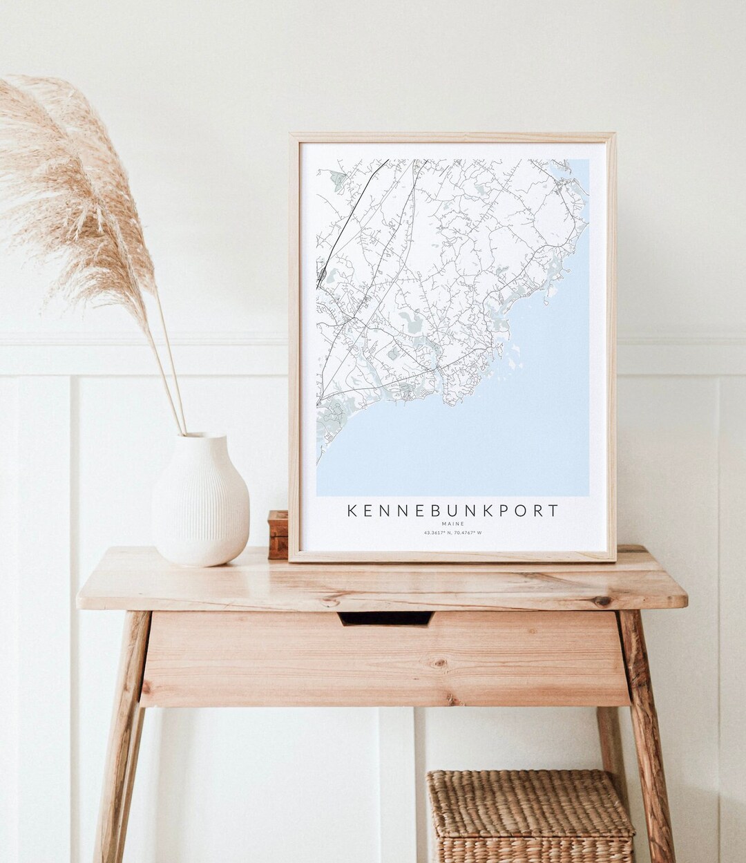 Kennebunkport Maine Map Poster, Kennebunkport Print, Maine Map ...