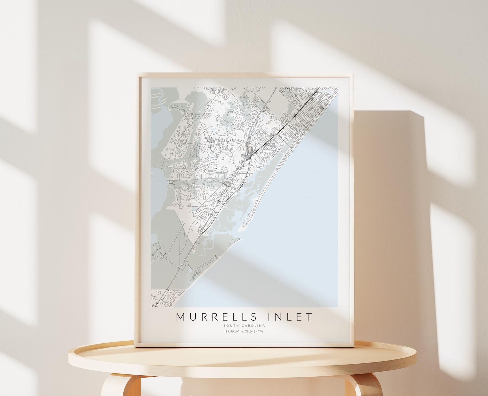 Murrells Inlet South Carolina Map Print, Map of Murrells Inlet, SC ...