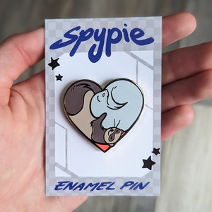 Ferret Heart Hard Enamel Pin