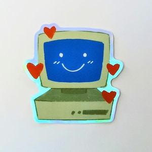 Adesivo Computer Love