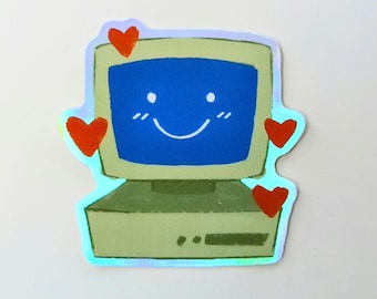 Computer Love Sticker