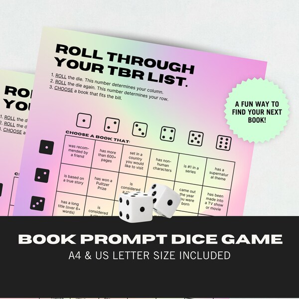 Book Tbr Printable Etsy