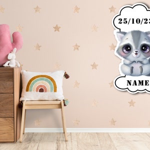 Personalised Baby Birth Metal Sign (Geburtstafel)