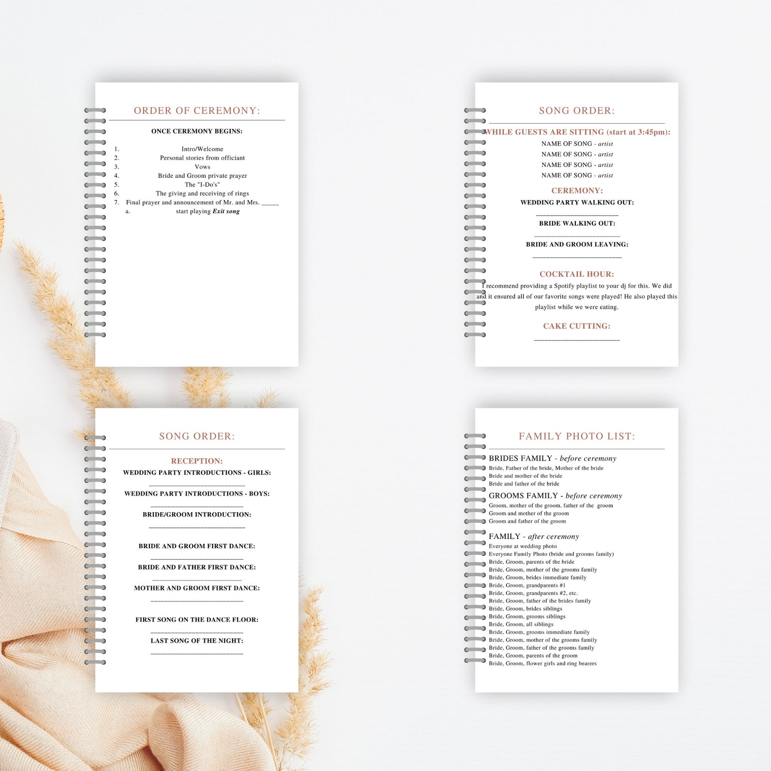 Customizable Wedding Binder CANVA Template Wedding Etsy