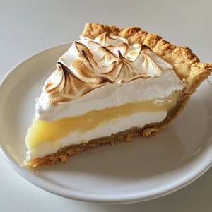 Lemon Meringue Island Pie Recipe: Tropical Dessert (Digital Download)