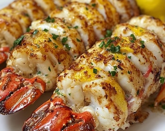 Baked Stuffed Lobster Tail Recipe: Gourmet Seafood (Digital Download)