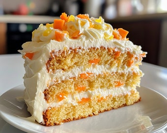 Pineapple Carrot Cream Cake Recipe: Tropical Dessert (Digital Download)