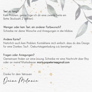 Digital Dankeskarte Hochzeit Save the Date Einladung Wedding Personalisiert Modern Fotogalerie Whatsapp Bild 4